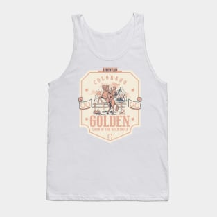 Golden Colorado wild west town Tank Top